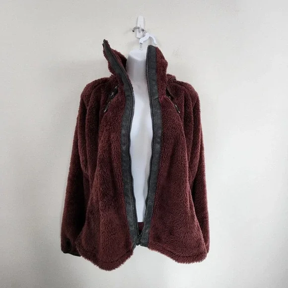 Kuhl Women's Flight Jacket Italian Fleece Hooded Pockets Thumb Loops Size M - Picture 4 of 16